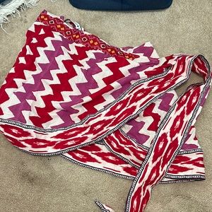 COPY - NWT Zara print mini wrap skirt